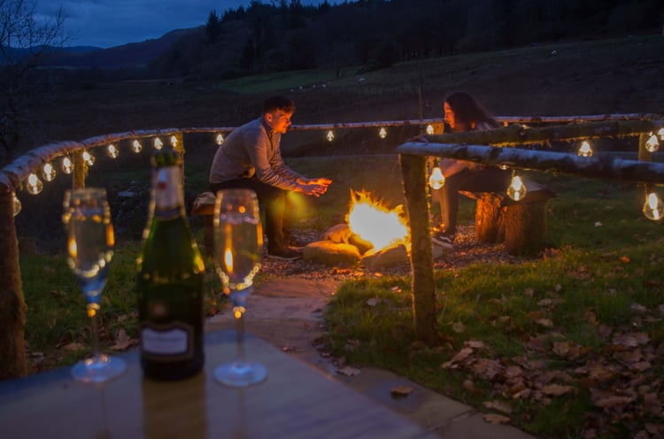 Kirnan Lodge Campfire Luxury Glamping for romantic weekend away